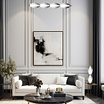 Настольная лампа светодиодная в сочетании двух разных фактур стекла Enchanting варинант исполнения - 3 | Loft Concept в Саратове