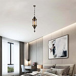 Подвесной светильник с янтарным стеклянным плафоном Amber Queen варинант исполнения - 2 | Loft Concept в Саратове