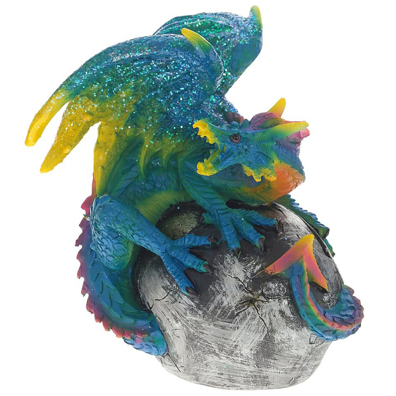 Декоративная статуэтка Дракон Blue Multicolor Dragon Statuette Мульти Синий Декоративная статуэтка Дракон Blue Multicolor Dragon Statuette Мульти Синий в Саратове | Loft Concept