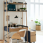 Вращающееся офисное кресло на колёсах Delwyn Chair White варинант исполнения - 5 | Loft Concept в Саратове