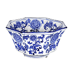 Чаша белая с синим цветочным узором Chino Dishes варинант исполнения - 1 | Loft Concept в Саратове