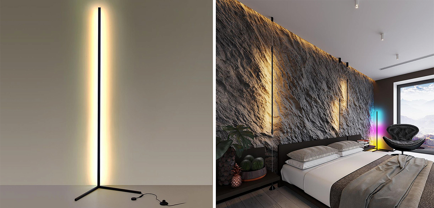 Торшер Trumpet Tube Black Angled Торшер Trumpet Tube Black Angled - Loft-Concept в Саратове