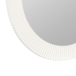 Зеркало в круглой фактурной раме Mirror Modern Texture белое варинант исполнения - 2 | Loft Concept в Саратове