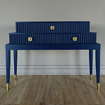 Премиальная Консоль с тремя ящиками Elsa Dreams Blue варинант исполнения - 3 | Loft Concept в Саратове