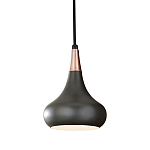  Подвесной светильник с каплевидным плафоном темного цвета Feiss варинант исполнения - 1 | Loft Concept в Саратове