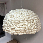 Вязаный подвесной светильник из шерсти Dome Wool Lamp  варинант исполнения - 2 | Loft Concept в Саратове