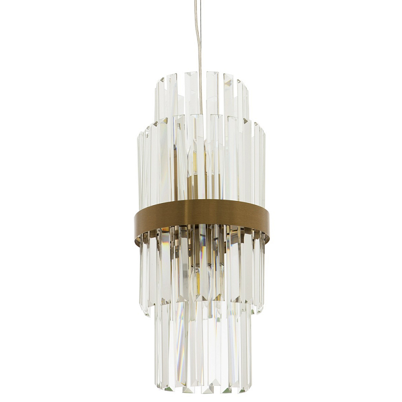 Подвесной светильник Deniel Crystal Hanging Lamp Bronze Прозрачное Стекло Бронза Подвесной светильник Deniel Crystal Hanging Lamp Bronze Прозрачное Стекло Бронза в Саратове | Loft Concept