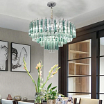 Дизайнерская люстра AQUA Blue Lagoon бирюзовое стекло несколько ярусов варинант исполнения - 5 | Loft Concept в Саратове