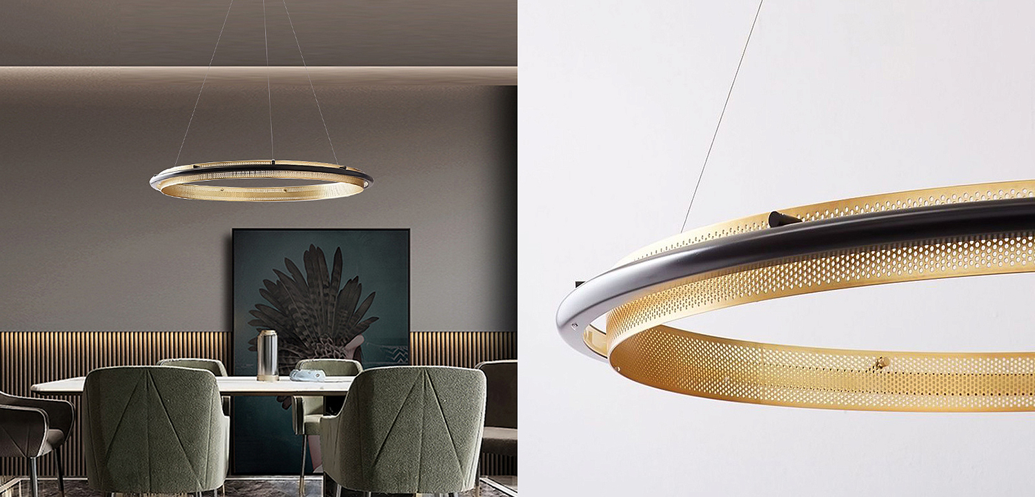 Люстра Gold ring horizontal pendant Люстра Gold ring horizontal pendant - Loft-Concept в Саратове