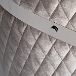 Стул серый велюровый со стеганной спинкой Focus on Convenience варинант исполнения - 3 | Loft Concept в Саратове