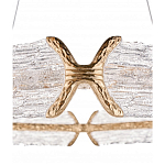 Люстра кольцевая с текстурным природным рисунком IceFlame варинант исполнения - 1 | Loft Concept в Саратове