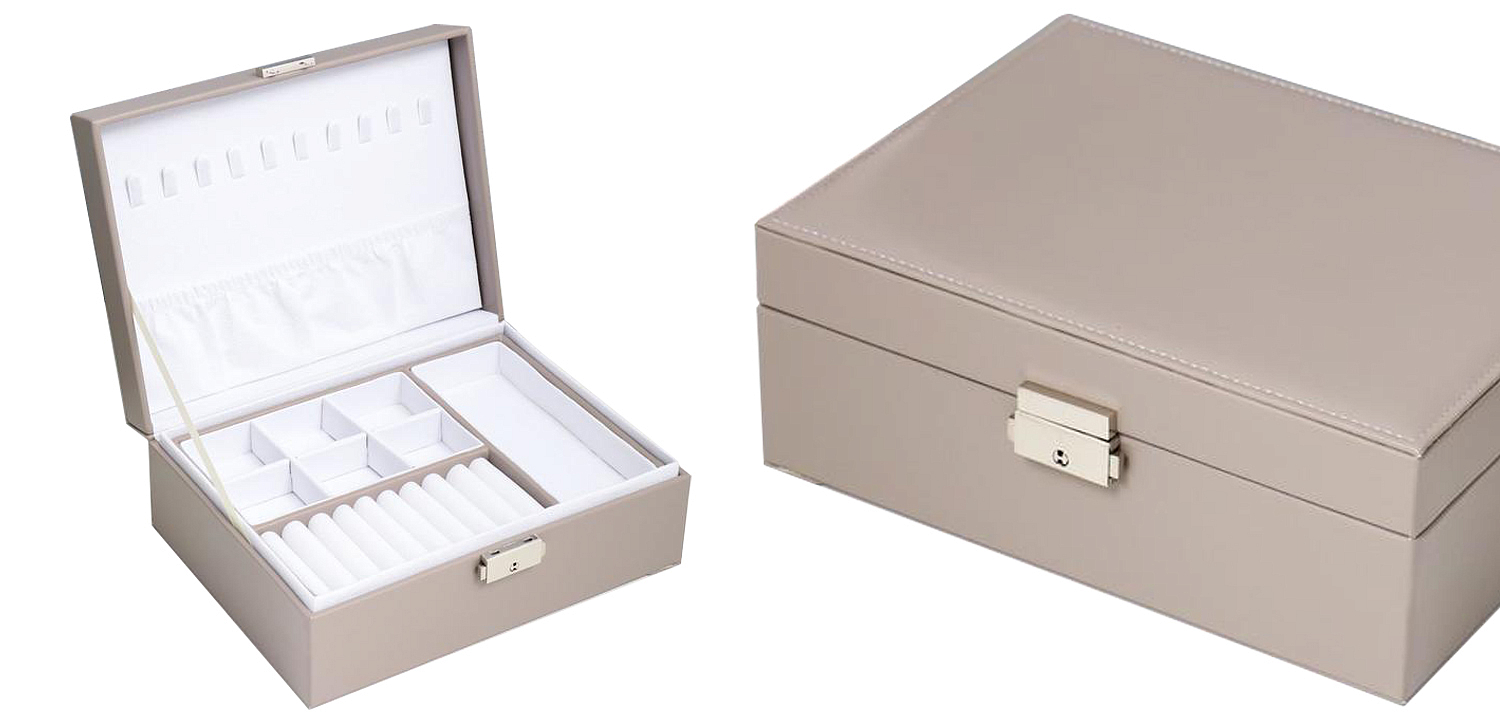Шкатулка Blanford Jewerly Organizer Box gray beige Шкатулка Blanford Jewerly Organizer Box gray beige - Loft-Concept в Саратове