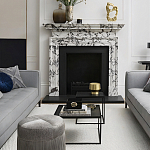 Комплект столиков с квадратными столешницами черные Black Table Combination варинант исполнения - 2 | Loft Concept в Саратове