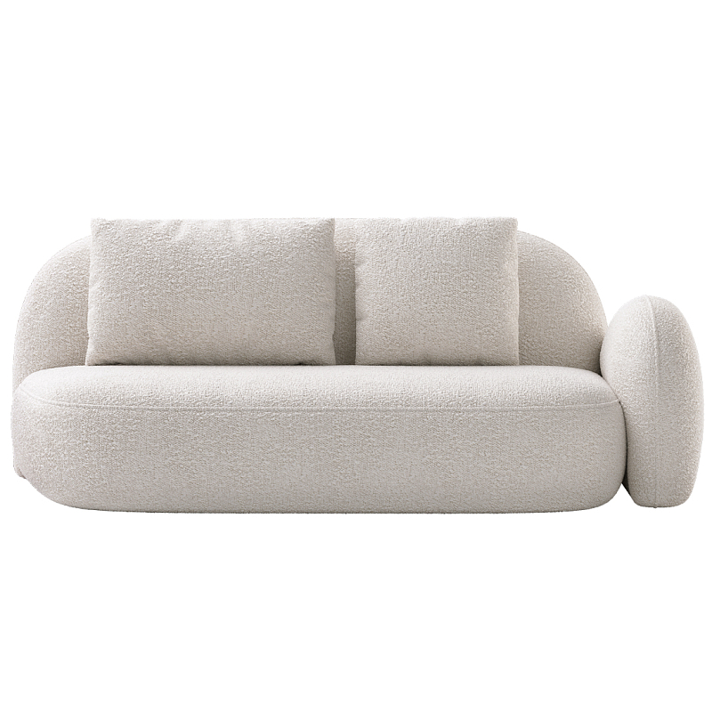 Двухместный модульный Диван Orus Белый в Саратове | Loft Concept 