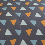 Постельное белье из сатина с принтом треугольники 150х200 см Triangular Dreams варинант исполнения - 3 | Loft Concept в Саратове