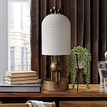 Настольная лампа в виде фонаря с белым фактурным абажуром Echoes of Light варинант исполнения - 3 | Loft Concept в Саратове