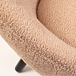 Кресло розовое с обивка из искусственного каракуля Iconic Creation варинант исполнения - 2 | Loft Concept в Саратове