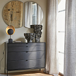 Комод из металла и кожи Guarin Chest of Drawers варинант исполнения - 6 | Loft Concept в Саратове