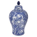 Ваза с крышкой в китайском стиле Гранатовое дерево Blooming Pomegranate варинант исполнения - 1 | Loft Concept в Саратове