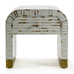 Тумбочка прикроватная Amo Bone Inlay Bedside Almond варинант исполнения - 1 | Loft Concept в Саратове