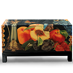 Комод чёрный с росписью Натюрморт Still life варинант исполнения - 1 | Loft Concept в Саратове