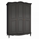 Шкаф черный из массива бука в стиле прованс Black Provence варинант исполнения - 2 | Loft Concept в Саратове