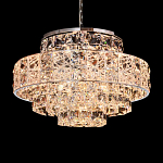 Люстра хрустальная в неоклассическом стиле на серебристом каркасе Majesty варинант исполнения - 2 | Loft Concept в Саратове