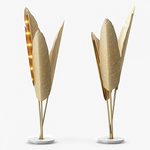 Торшер в форме листьев пальмы Ginger and Jagger Bananas floor lamp