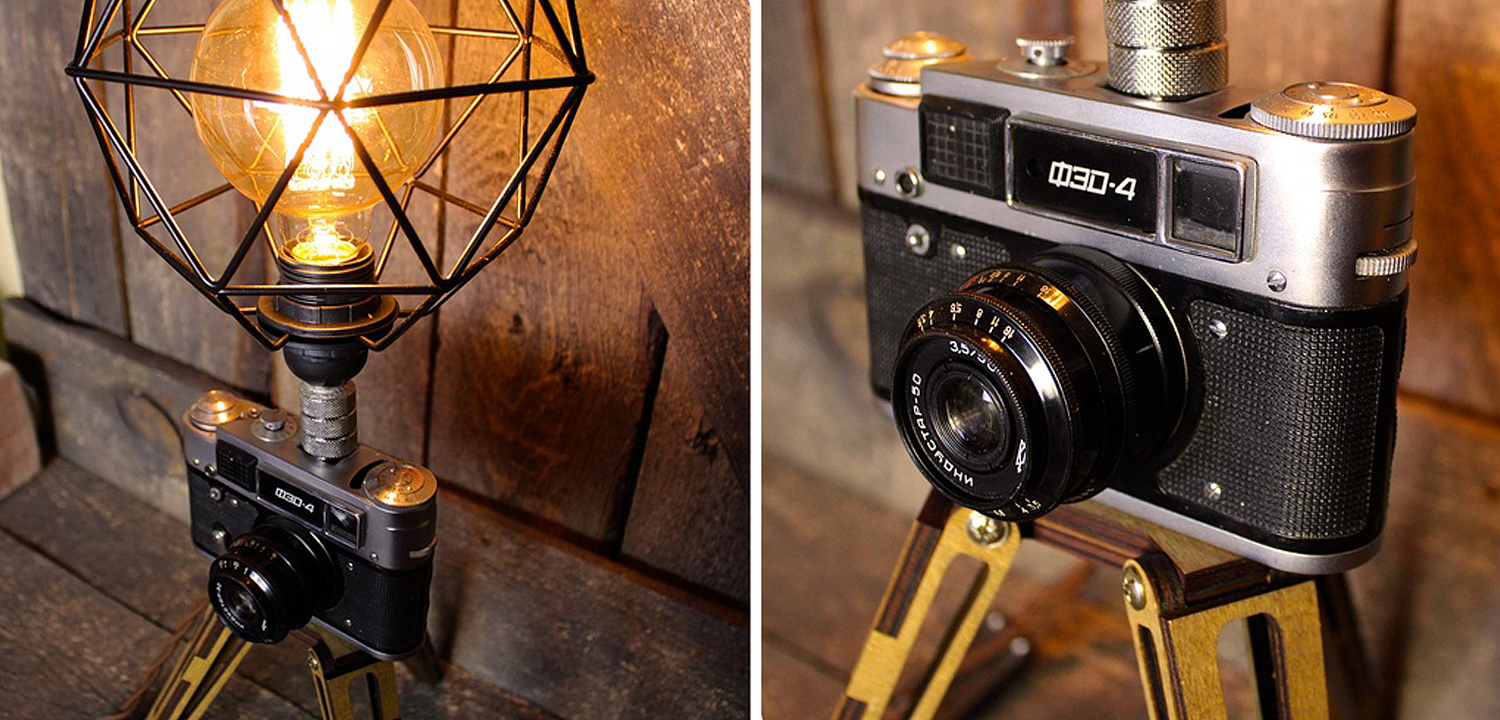 Настольная лампа Retro Camera Настольная лампа Retro Camera - Loft-Concept в Саратове