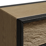 Комод 4 ящика с подсветкой на рельефном фасаде Warm Industrial варинант исполнения - 4 | Loft Concept в Саратове