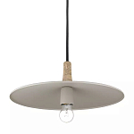 Подвесной светильник круглый в сочетании дерева и металла Space варинант исполнения - 3 | Loft Concept в Саратове