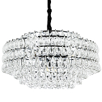 Люстра с хрустальными подвесками в виде капель Antoine Crystal Drops Chrome Chandelier 16 варинант исполнения - 1 | Loft Concept в Саратове