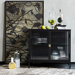 Сервант двухдверный с рифленым стеклом The Keeper варинант исполнения - 6 | Loft Concept в Саратове