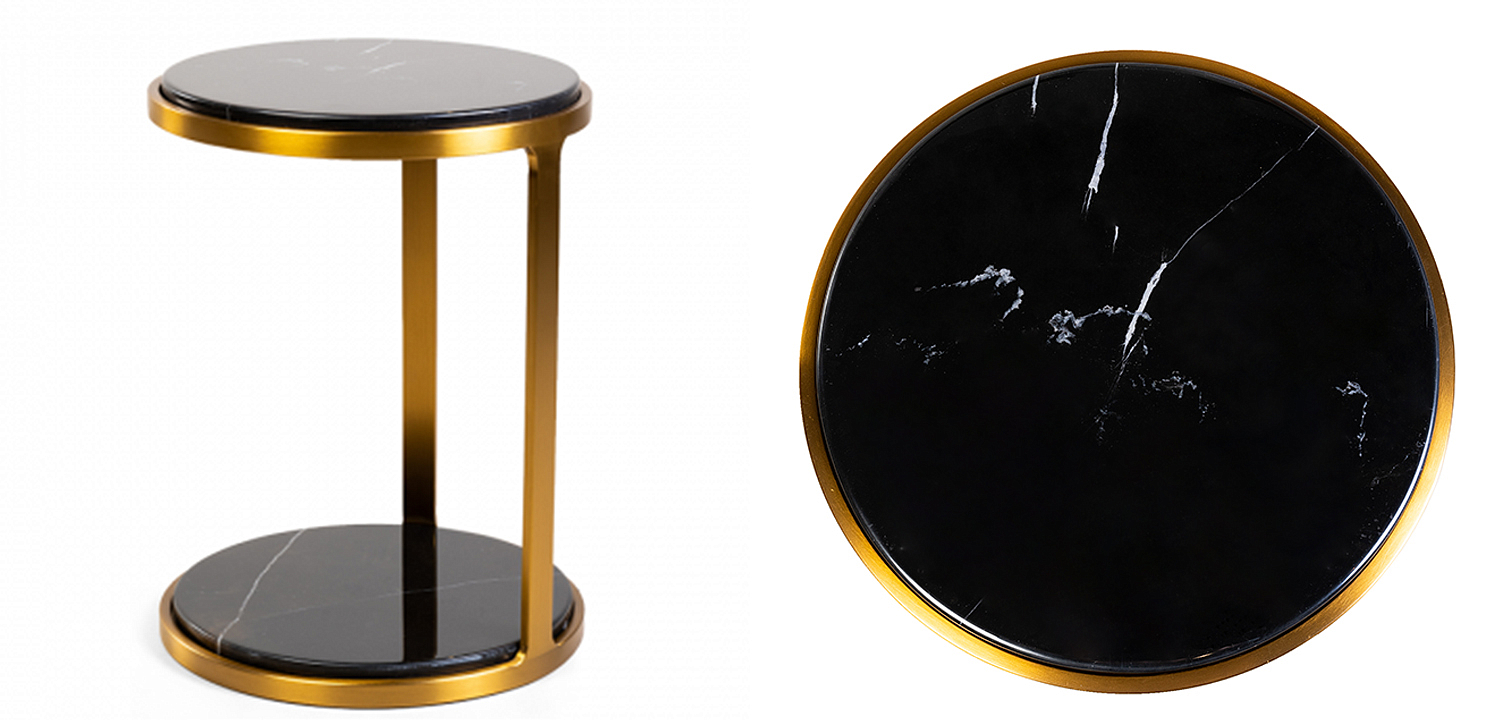 Приставной стол Viorel Marble Side Table Приставной стол Viorel Marble Side Table - Loft-Concept в Саратове