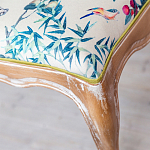 Банкетка из массива бука с цветочным принтом Beige Chinoiserie Garden Banquette варинант исполнения - 2 | Loft Concept в Саратове