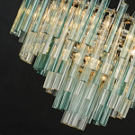 Дизайнерская люстра AQUA Blue Lagoon бирюзовое стекло несколько ярусов варинант исполнения - 2 | Loft Concept в Саратове