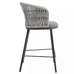 Стул барный с декоративным плетением на спинке и подлокотниках Chair Weave варинант исполнения - 1 | Loft Concept в Саратове