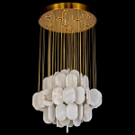 Люстра с овальными подвесками из натурального камня Spatial Composition варинант исполнения - 3 | Loft Concept в Саратове