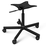 Стул с мягкой обивкой из велюра и подъемно-поворотным механизмом на колесиках Mason Green and Yellow варинант исполнения - 5 | Loft Concept в Саратове