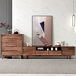 Тумба под телевизориз массива дерева TV Stand made of Walnut Wood варинант исполнения - 2 | Loft Concept в Саратове