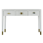 Дизайнерский Письменный стол Elsa Dreams White с тремя ящиками варинант исполнения - 5 | Loft Concept в Саратове