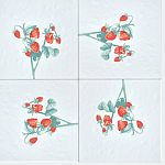 Плитка с узором Земляника варинант исполнения - 1 | Loft Concept в Саратове