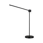 Настольная лампа черного цвета с круглым основанием и длинным прямым плафоном Trumpet tube варинант исполнения - 1 | Loft Concept в Саратове