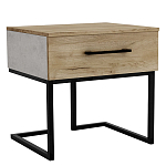 Тумба прикроватная с ящиком в стиле лофт Urban Style Space 2 варинант исполнения - 1 | Loft Concept в Саратове