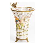 Ваза из фарфора с бронзовой стрекозой  Paradise Dragonfly варинант исполнения - 3 | Loft Concept в Саратове