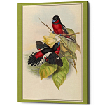 Постер на холсте с изображением птиц Blooming Birds Poster варинант исполнения - 4 | Loft Concept в Саратове