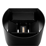 Уличный настенный светильник цилиндрической формы черного цвета из металла Urban Minimalist варинант исполнения - 4 | Loft Concept в Саратове