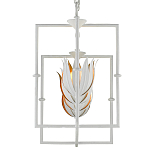 Люстра белая прямоугольная с абажурами в виде цветков тюльпана White Tulips варинант исполнения - 4 | Loft Concept в Саратове