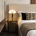 Настольная лампа c абажуром в форме купола из натурального камня  Heavenly Harmony варинант исполнения - 5 | Loft Concept в Саратове