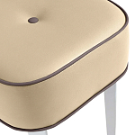 Квадратный мягкий пуф на белых ножках Winton Pouf Square варинант исполнения - 20 | Loft Concept в Саратове